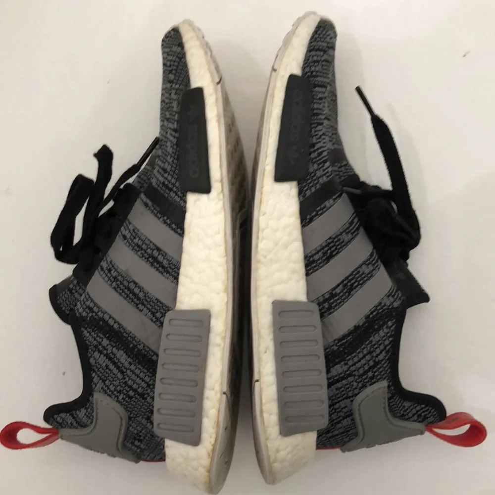 ADIDAS GLITCH CAMO CORE GREY BLACK RUNNING SNEAKERS MENS SIZE 8